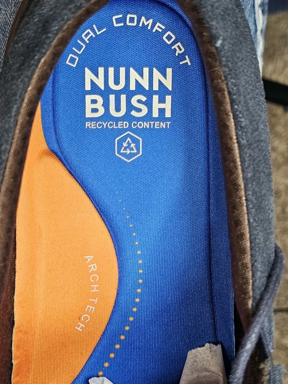 Nunn Bush Griff Suede Oxford Men’s 10M Navy Blue 85107-410 New